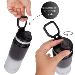 Bidon shaker sportowy na wode napoje XL 720ml