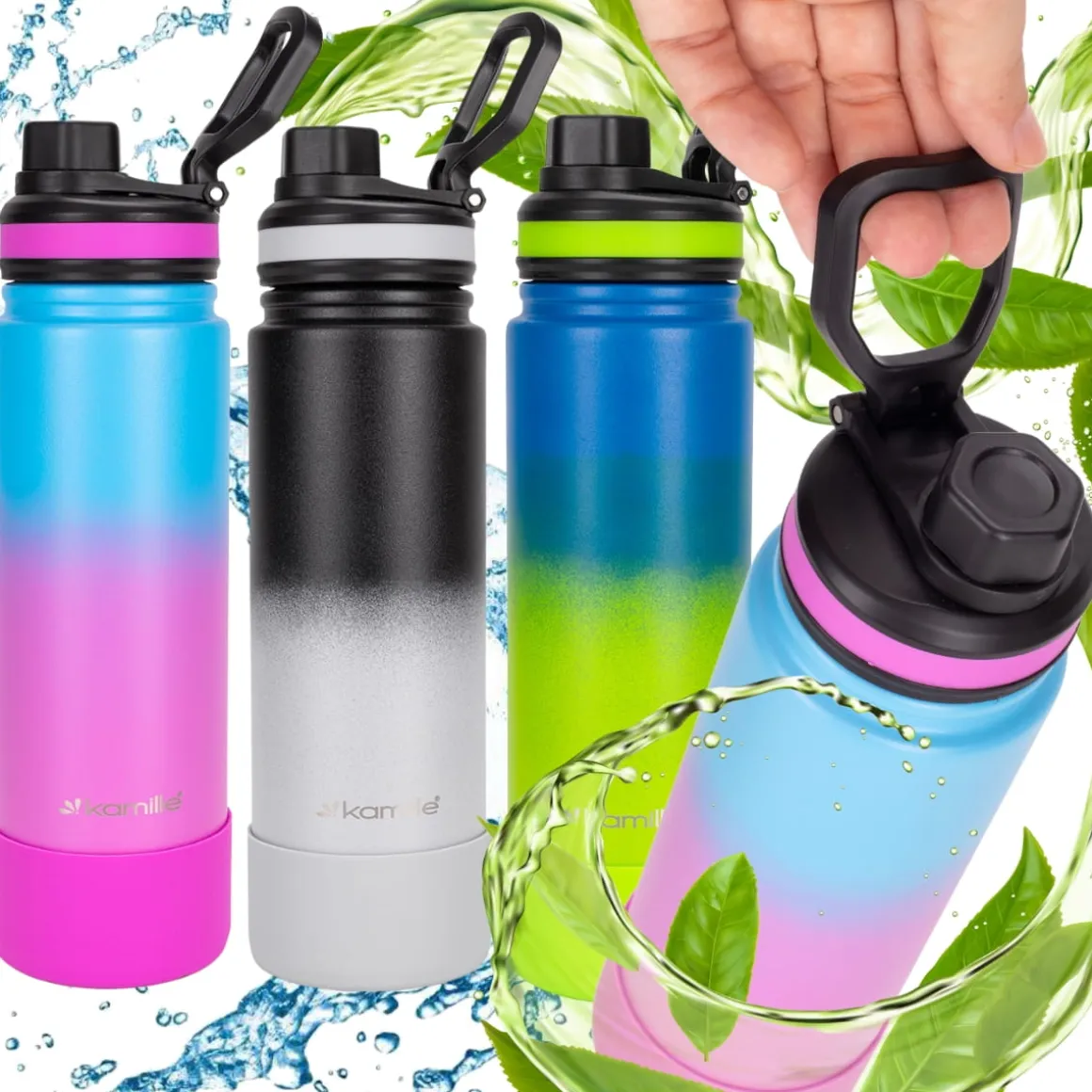 Bidon shaker sportowy na wode napoje XL 720ml