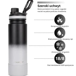 Bidon shaker sportowy na wode napoje XL 720ml