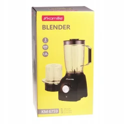 Blender kielichowy mocny mikser do koktajli + młynek do kawy 2-w-1 Kamille