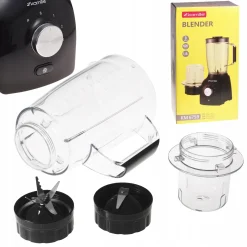 Blender kielichowy mocny mikser do koktajli + młynek do kawy 2-w-1 Kamille