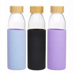 Butelka szklana podróżna w antypoślizgowym etui 500ml
