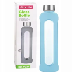Butelka szklana podróżna w antypoślizgowym etui 550ml