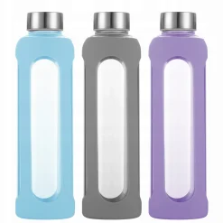 Butelka szklana podróżna w antypoślizgowym etui 550ml