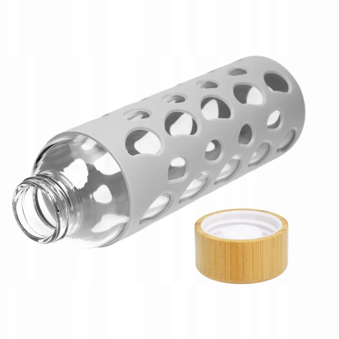 Butelka szklana podróżna w antypoślizgowym etui 550ml