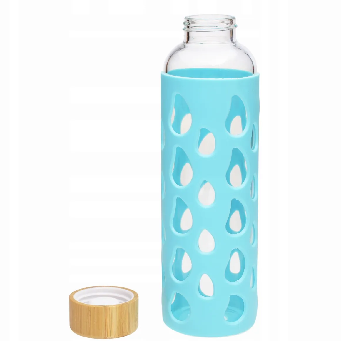 Butelka szklana podróżna w antypoślizgowym etui 550ml