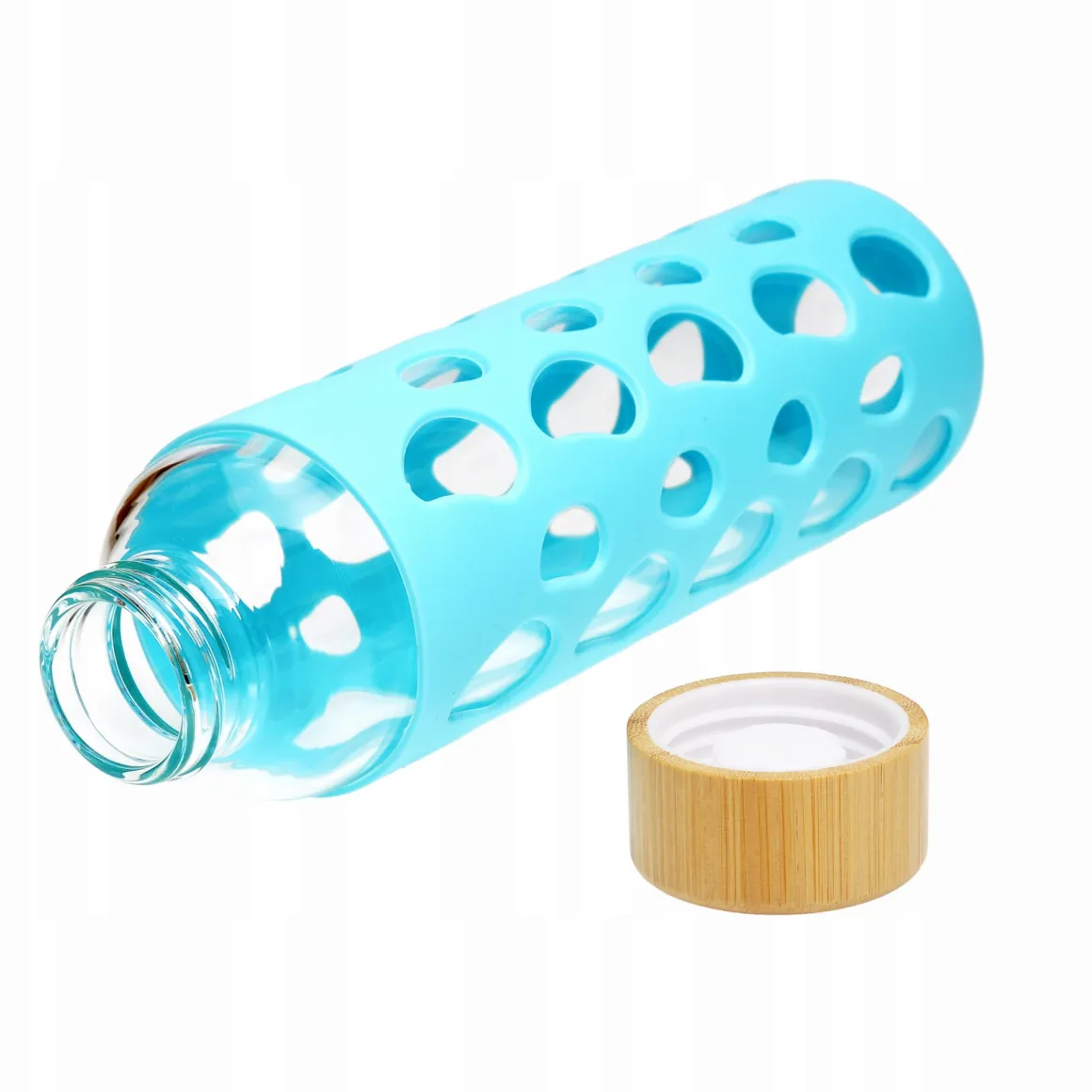 Butelka szklana podróżna w antypoślizgowym etui 550ml