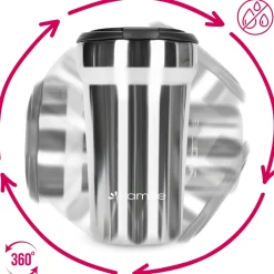 Chromowany kubek termiczny termos na napoje 320ml