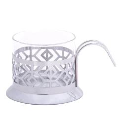 Cukiernica ze szkła i stali z łyżeczką 200ml