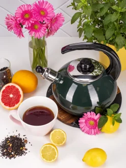 Czajnik imbryk emaliowany z gwizdkiem tradycyjnym 2,5L