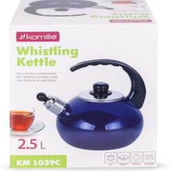 Czajnik imbryk emaliowany z gwizdkiem tradycyjnym 2,5L