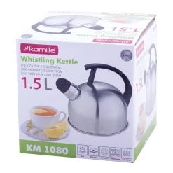 Czajnik stalowy z wyjmowanym gwizdkiem 1,5L