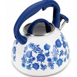 Czajnik tradycyjny z automat. gwizdkiem 2,7L ludowe kwiaty