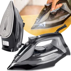 Żelazko parowe ANTI-CALC ANTI-DRIP prasowanie w pionie 2800W