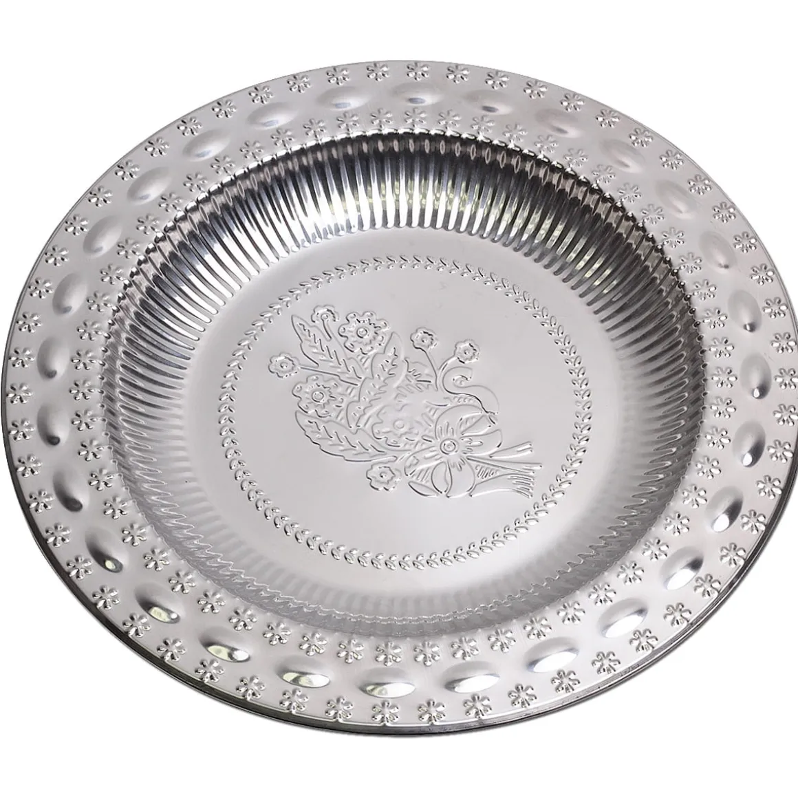 Elegancka stalowa taca patera do serwowania 30cm