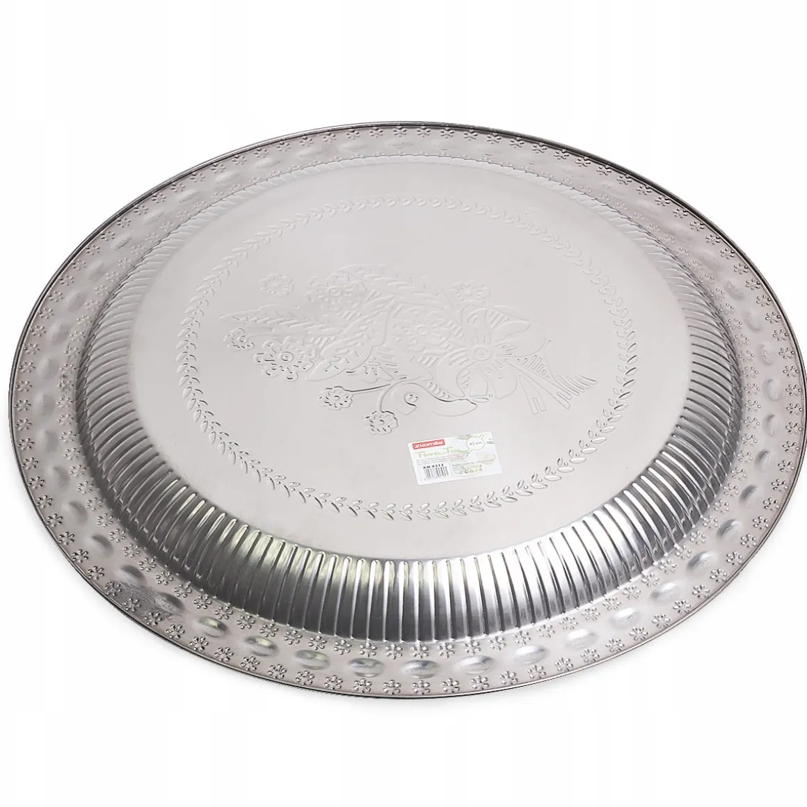 Elegancka stalowa taca patera do serwowania 45cm