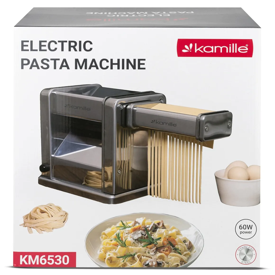 Elektryczna maszynka do robienia makaronu i wałkowania ciasta Kamille