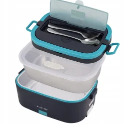 Elektryczny lunch box samochodowy 1,5L + torba termiczna Kamille