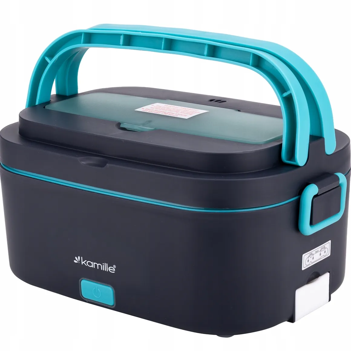Elektryczny lunch box samochodowy 1,5L + torba termiczna Kamille