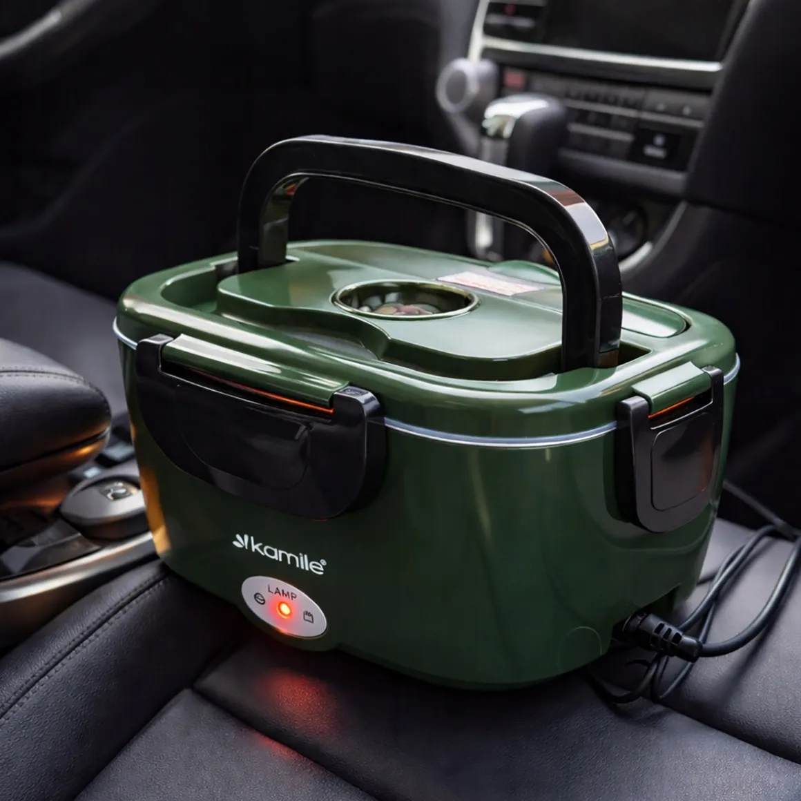 Elektryczny lunch box termos obiadowy śniadaniówka samochodowa 1,5L Kamille