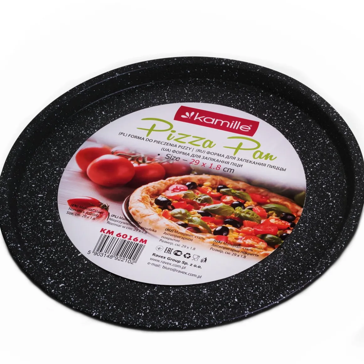Forma, blacha do pieczenia pizzy z powłoką marmurkową 29cm