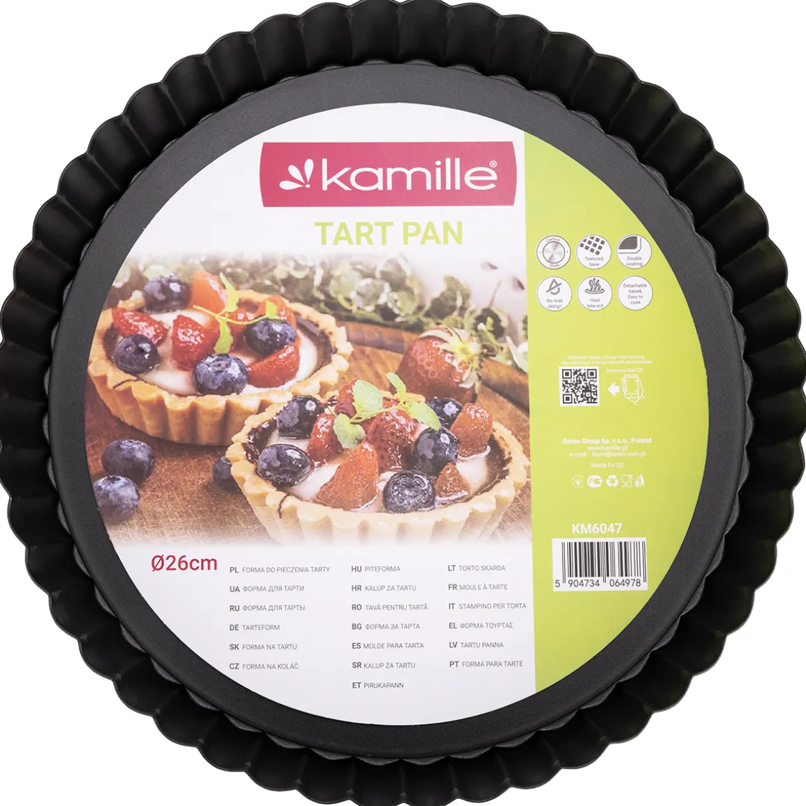 Forma do tarty blacha do pieczenia 26cm Kamille