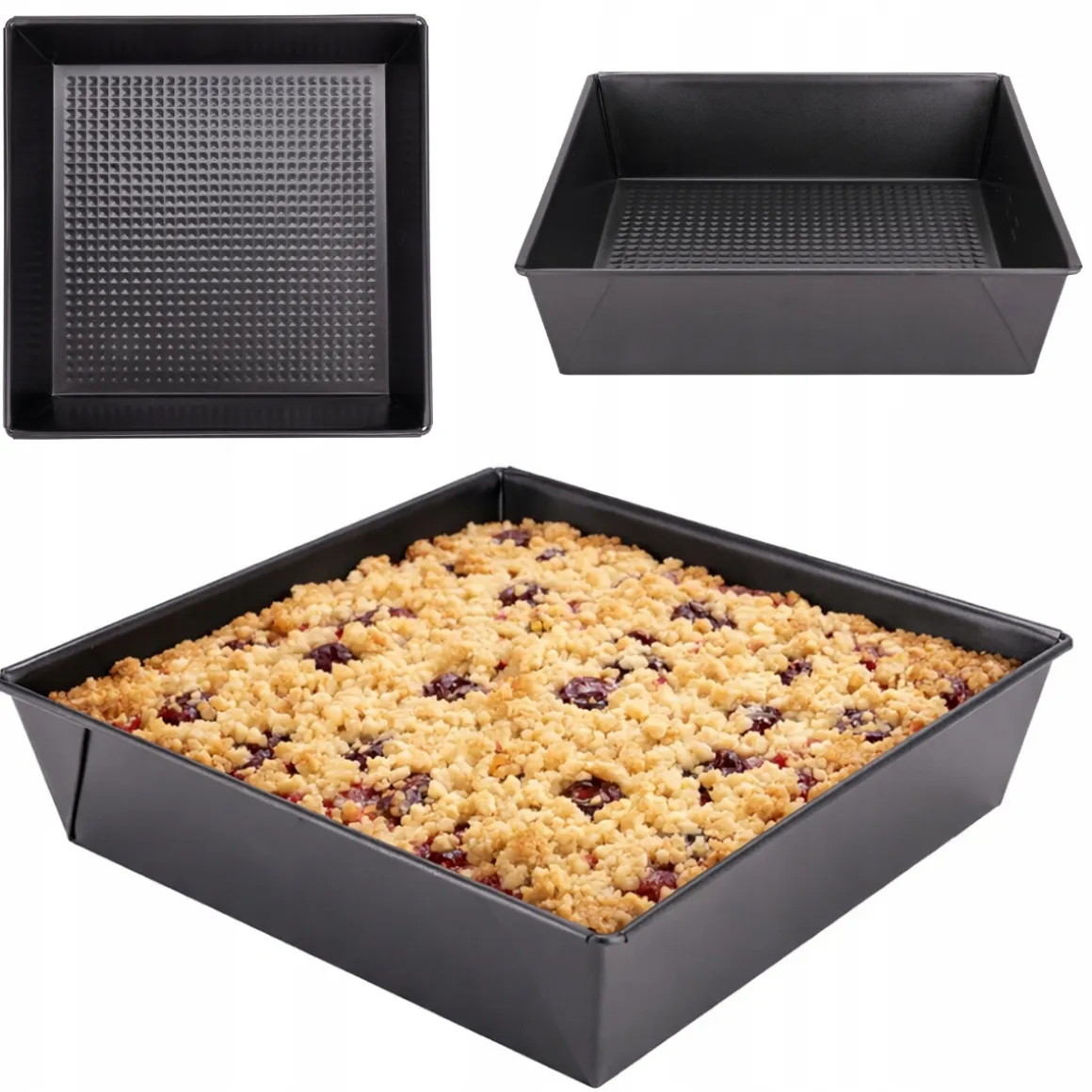 Forma kwadratowa do pieczenia ciasta zapiekanek 24 cm Kamille