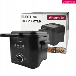 Frytkownica frytownica mocna kompaktowa 1,5 l frytki kurczaki Kamille