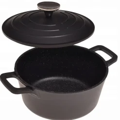 Garnek brytfanna kociołek z powłoką marmurową 2,5L