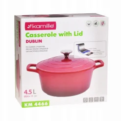 Garnek brytfanna kociołek z powłoką marmurową 4,5L
