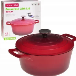 Garnek brytfanna kociołek z powłoką marmurową 4,5L