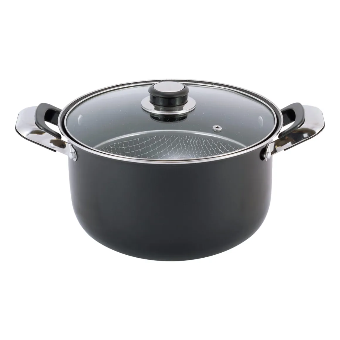 Garnek 24cm 4L + sitko,kosz do głębokiego smażenia