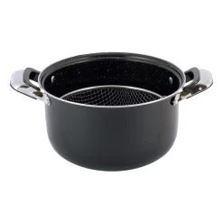 Garnek 24cm 4L + sitko,kosz do głębokiego smażenia