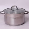 Garnek 24 cm 6,5 L z pokrywką INDUKCJA GAZ KAMILLE
