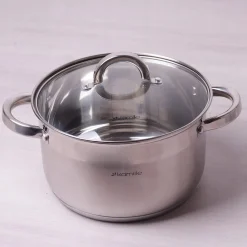 Garnek 22 cm 5,1 L z pokrywką INDUKCJA GAZ KAMILLE
