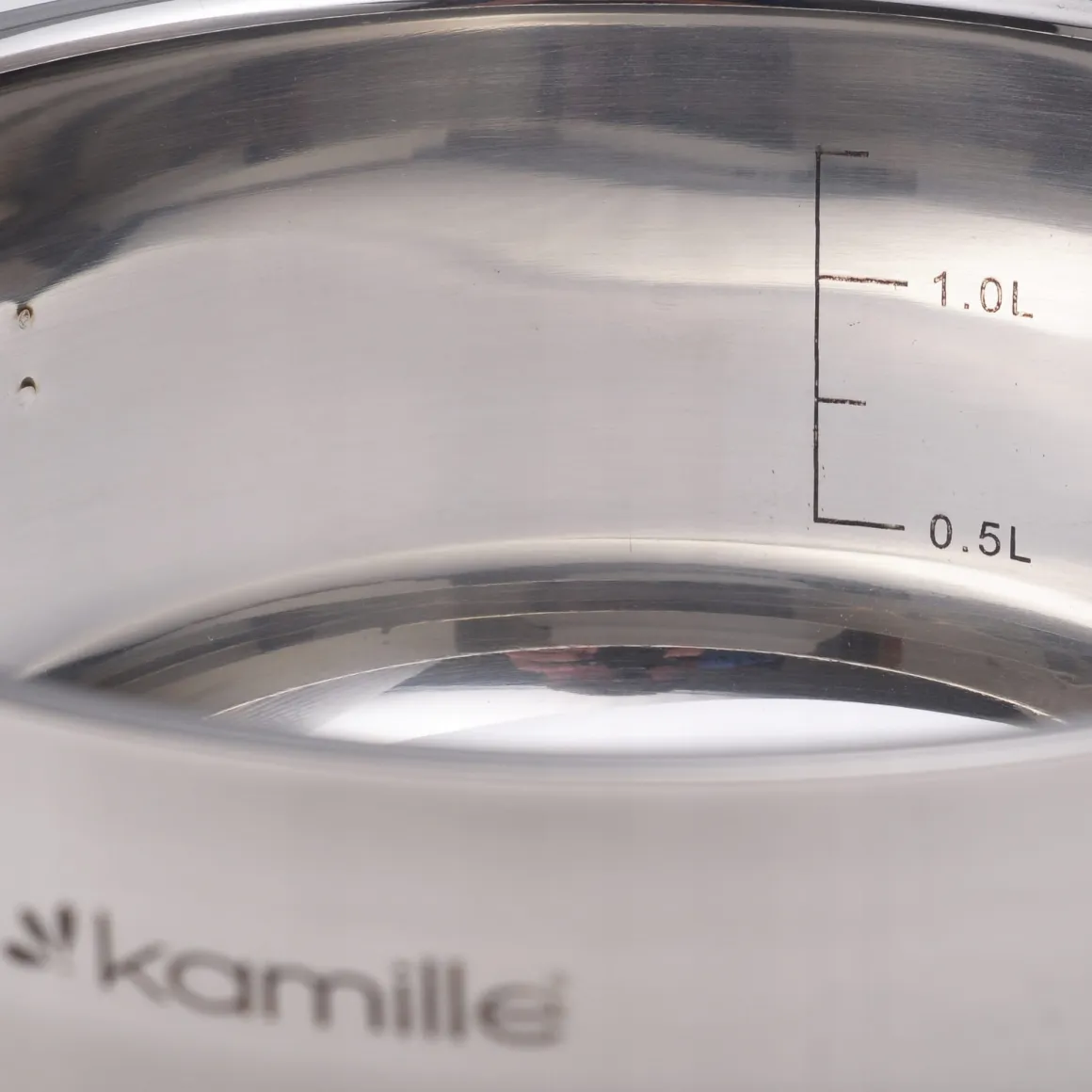 GARNEK GARNUSZEK Z POKRYWKĄ STALOWY GAZ INDUKCJA KAMILLE