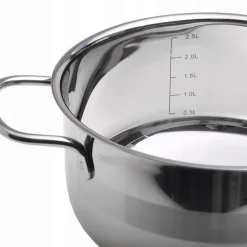 GARNEK GARNUSZEK Z POKRYWKĄ STALOWY GAZ INDUKCJA KAMILLE