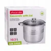 Garnek gastronomiczny wysoki stalowy 10,5L