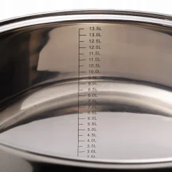 Garnek gastronomiczny wysoki stalowy 15,5L
