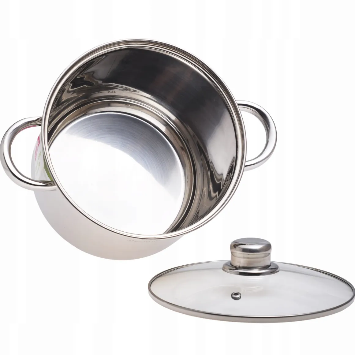 Garnek gastronomiczny wysoki stalowy 4,5L