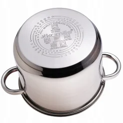 Garnek gastronomiczny wysoki stalowy 4,5L