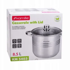 Garnek gastronomiczny wysoki stalowy 8,5L