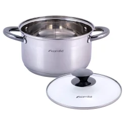Garnek ze stali 3,0L z pokrywką