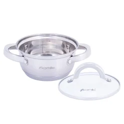 Garnek ze stali nierdzewnej 1L z pokrywką