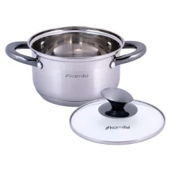 Garnek ze stali z 1,5L z pokrywką