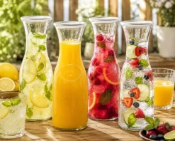 Karafka szklana na wodę lemoniadę soki napoje wino dzbanek 1 l Kamille