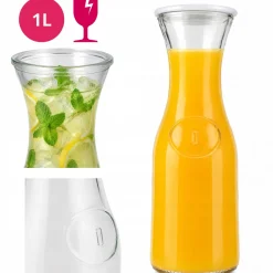 Karafka szklana na wodę lemoniadę soki napoje wino dzbanek 1 l Kamille