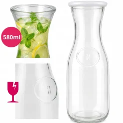 Karafka szklana na wodę lemoniadę soki napoje wino dzbanek 580 ml Kamille