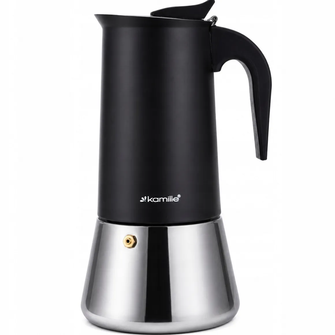 Kawiarka ciśnieniowa do kawy stalowa zaparzacz do espresso 600 ml Kamille