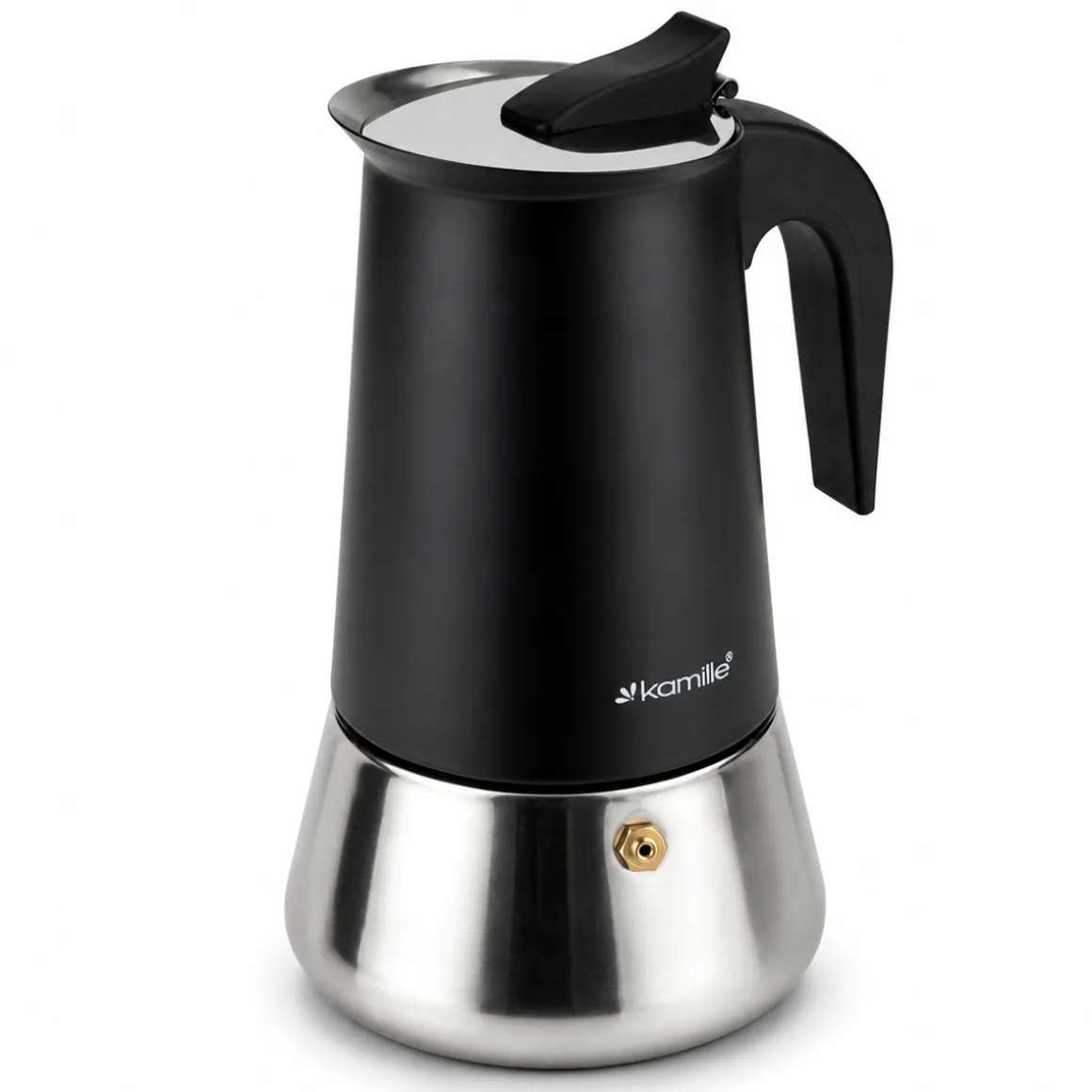 Kawiarka ciśnieniowa do kawy stalowa zaparzacz do espresso 450 ml Kamille